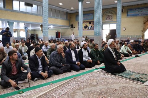 تصاویر/ آیین عبادی سیاسی نماز جمعه نوشین شهر