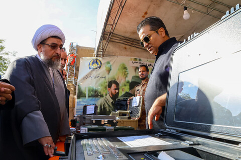 تصاویر/  نمایشگاه توانمندی‌های دفاعی، امنیتی و فرهنگی در سنگ فرش مصلا تبریز