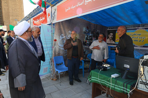 تصاویر/  نمایشگاه توانمندی‌های دفاعی، امنیتی و فرهنگی در سنگ فرش مصلا تبریز