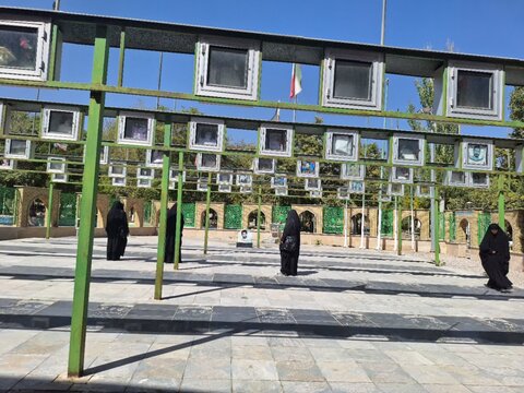 تصاویر/مراسم غبارروبی گلزار شهدا امامزاده سهل ابن علی شهرستان آستانه در هفته دفاع مقدس