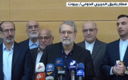 لاريجاني من بيروت: اتضح صدق قول السيد نصر الله أنّ جميع الدول قد تكون عرضة لعدوان "إسرائيل"