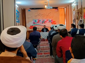 مراسم هفته دفاع مقدس و یادبود شهید نصرالله در مدرسه علمیه شهید شفیعی برگزار شد