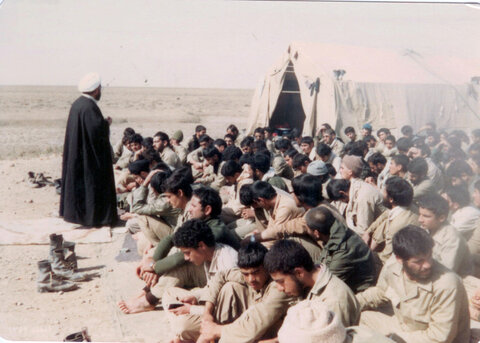 تصاویر/ تصاویری از آیت الله ناصری در دوران دفاع مقدس