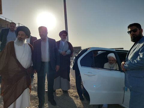 تصاویر/ جلوه هایی از سفر آیت الله ناصری به بافق