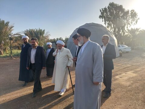 تصاویر/ جلوه هایی از سفر آیت الله ناصری به بافق