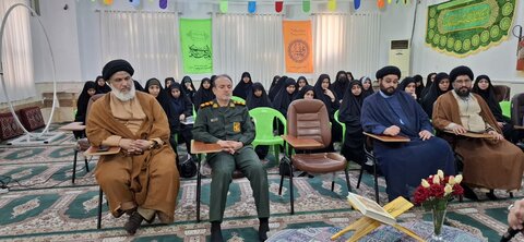 تصاویر/ آیین گرامیداشت هفته دفاع مقدس در مدرسه علمیه خواهران خورموج