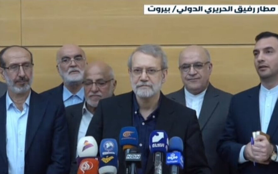 لاريجاني من بيروت: اتضح صدق قول السيد نصر الله أنّ جميع الدول قد تكون عرضة لعدوان "إسرائيل"
