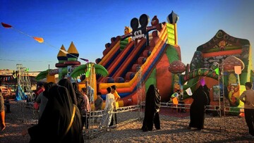 بازی و شادی کودکانه در کنگره شهدای استان سمنان+تصاویر