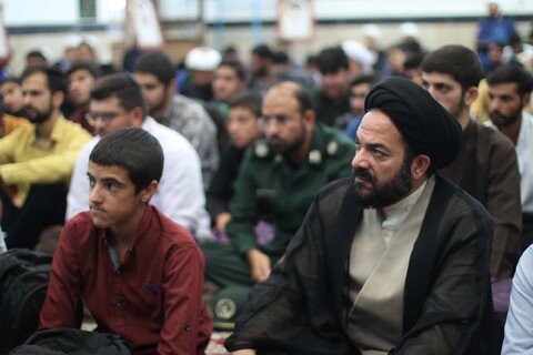 تصاویر| مراسم سالگرد مجاهد بزرگ سید حسن نصرالله در مدرسه تخصصی امیرالمومنین(ع) بیرجند