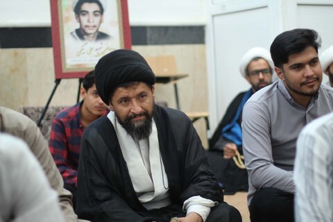 تصاویر| مراسم سالگرد مجاهد بزرگ سید حسن نصرالله در مدرسه تخصصی امیرالمومنین(ع) بیرجند