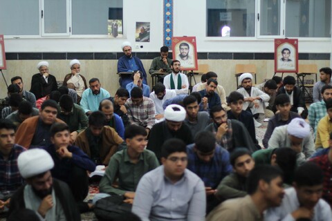 تصاویر| مراسم سالگرد مجاهد بزرگ سید حسن نصرالله در مدرسه تخصصی امیرالمومنین(ع) بیرجند