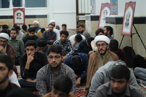 تصاویر| مراسم سالگرد مجاهد بزرگ سید حسن نصرالله در مدرسه تخصصی امیرالمومنین(ع) بیرجند