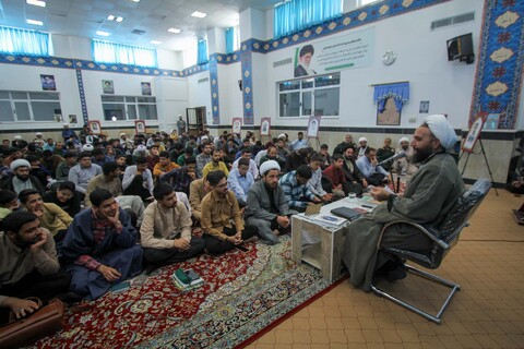 تصاویر| مراسم سالگرد مجاهد بزرگ سید حسن نصرالله در مدرسه تخصصی امیرالمومنین(ع) بیرجند