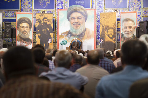 تصاویر/ مراسم اولین سالگرد شهادت سیدحسن نصرالله