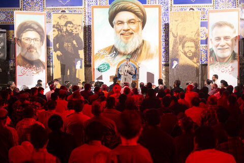 تصاویر/ مراسم اولین سالگرد شهادت سیدحسن نصرالله