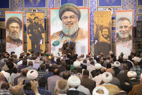 تصاویر/ مراسم اولین سالگرد شهادت سیدحسن نصرالله