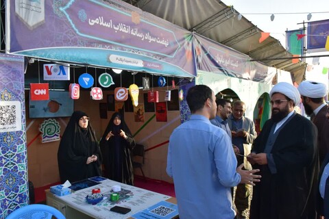 تصاویر/ بازدید مدیرکل تبلیغات اسلامی استان سمنان به همراه معاون فرهنگی و مسئول حراست اداره‌کل از غرفه‌های نمایشگاه دومین کنگره سه‌هزار شهید استان سمنان