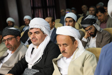 تصاویر/همایش تکریم علماء، ماموستایان، اساتید دانشگاه، نخبگان علمی و فرهنگی و چهره‌های تأثیرگذار استان کردستان