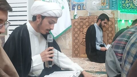 جلسه قرائت قرآن در مدرسه علمیه مدینه العلم کاظمیه