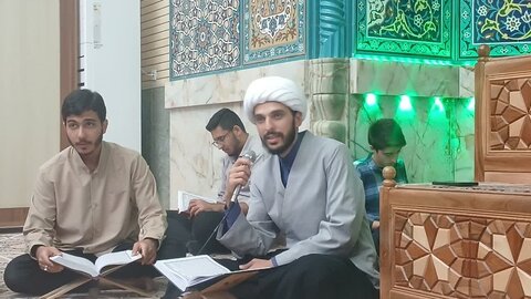 جلسه قرائت قرآن در مدرسه علمیه مدینه العلم کاظمیه