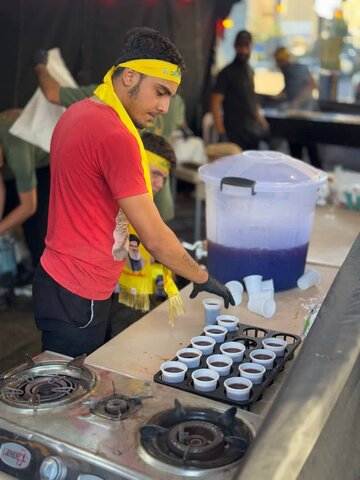 تصاویر/ موکب یزدی ها در ضاحیه