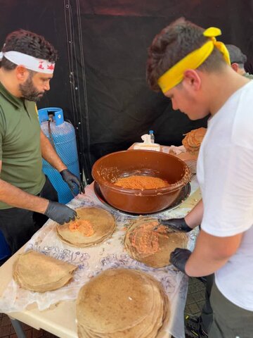 تصاویر/ موکب یزدی ها در ضاحیه