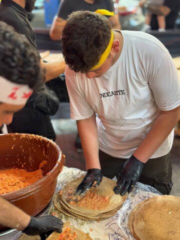 تصاویر/ موکب یزدی ها در ضاحیه