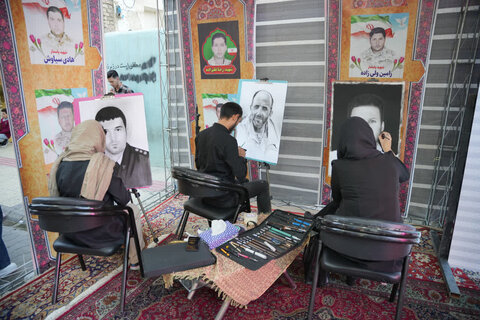 تصاویر/ یادبود خیابانی شهدای جنگ تحمیلی ۱۲ روزه با رژیم صهیونیستی در ارومیه