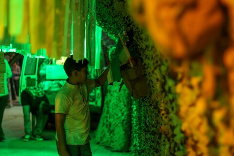 تصاویر| ویژه برنامه شب‌های معراج در کهف شهدا بیرجند