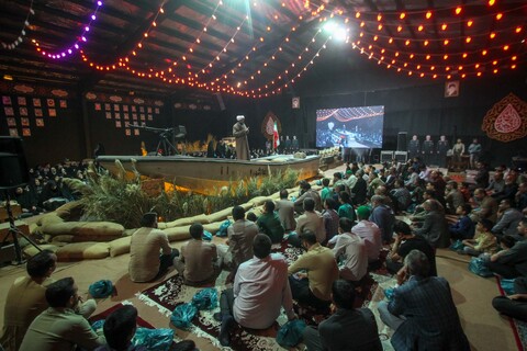 تصاویر| ویژه برنامه شب‌های معراج در کهف شهدا بیرجند