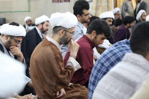 تصاویر/ مراسم سالگرد شهادت شهید سید حسن نصرالله و همرزمان شهیدش در مدرسه علمیه مصلی برگزار شد