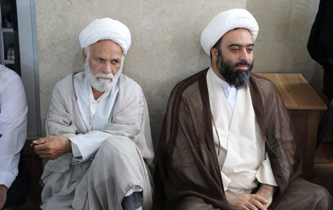 تصاویر/ مراسم سالگرد شهادت شهید سید حسن نصرالله و همرزمان شهیدش در مدرسه علمیه مصلی برگزار شد