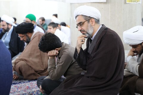 تصاویر/ مراسم سالگرد شهادت شهید سید حسن نصرالله و همرزمان شهیدش در مدرسه علمیه مصلی برگزار شد