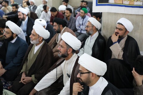 تصاویر/ مراسم سالگرد شهادت شهید سید حسن نصرالله و همرزمان شهیدش در مدرسه علمیه مصلی برگزار شد