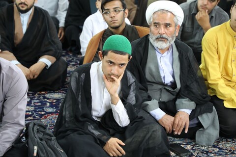 تصاویر/ مراسم سالگرد شهادت شهید سید حسن نصرالله و همرزمان شهیدش در مدرسه علمیه مصلی برگزار شد