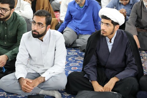 تصاویر/ مراسم سالگرد شهادت شهید سید حسن نصرالله و همرزمان شهیدش در مدرسه علمیه مصلی برگزار شد