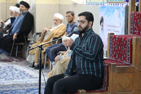 تصاویر/ مراسم سالگرد شهادت شهید سید حسن نصرالله و همرزمان شهیدش در مدرسه علمیه مصلی برگزار شد