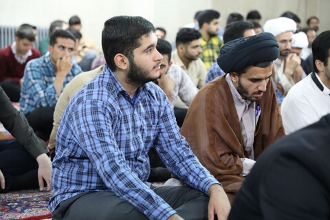 تصاویر/ مراسم سالگرد شهادت شهید سید حسن نصرالله و همرزمان شهیدش در مدرسه علمیه مصلی برگزار شد