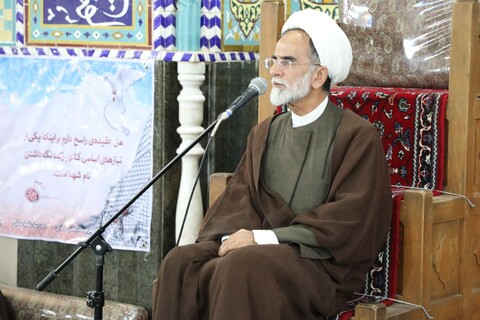 تصاویر/ مراسم سالگرد شهادت شهید سید حسن نصرالله و همرزمان شهیدش در مدرسه علمیه مصلی برگزار شد