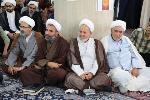 تصاویر/ مراسم سالگرد شهادت شهید سید حسن نصرالله و همرزمان شهیدش در مدرسه علمیه مصلی برگزار شد