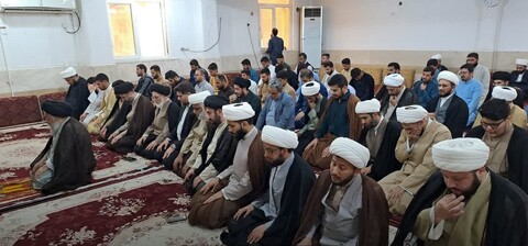 تصاویر/حضور آیت الله موسوی جزایری در مراسم افتتاحیه حوزه علمیه امیر المومنین (علیه السلام) ـ کوت عبدالله