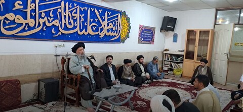 تصاویر/حضور آیت الله موسوی جزایری در مراسم افتتاحیه حوزه علمیه امیر المومنین (علیه السلام) ـ کوت عبدالله