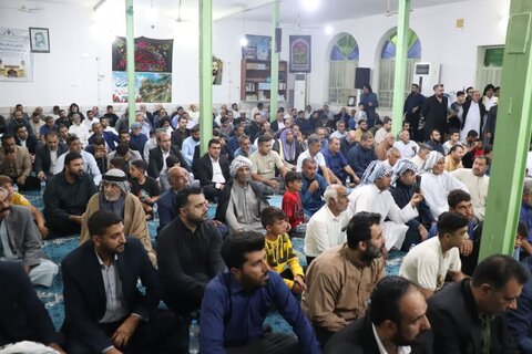 تصاویر/حضور عضو مجلس خبرگان رهبری در اولین سالگرد شهید سید حسن نصرالله در روستای کوت سید سلطان‌ از توابع شهر ویس