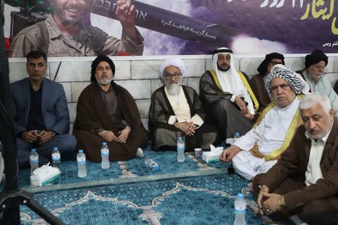 تصاویر/حضور عضو مجلس خبرگان رهبری در اولین سالگرد شهید سید حسن نصرالله در روستای کوت سید سلطان‌ از توابع شهر ویس