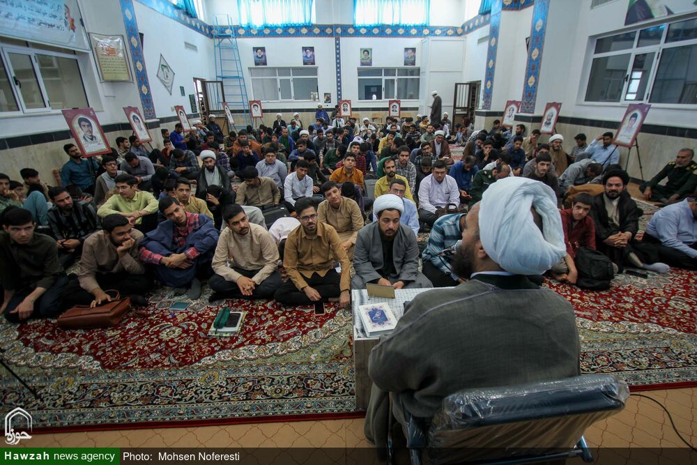 تصاویر/ مراسم سالگرد مجاهد بزرگ سید حسن نصرالله در مدرسه تخصصی امیرالمومنین(ع) بیرجند