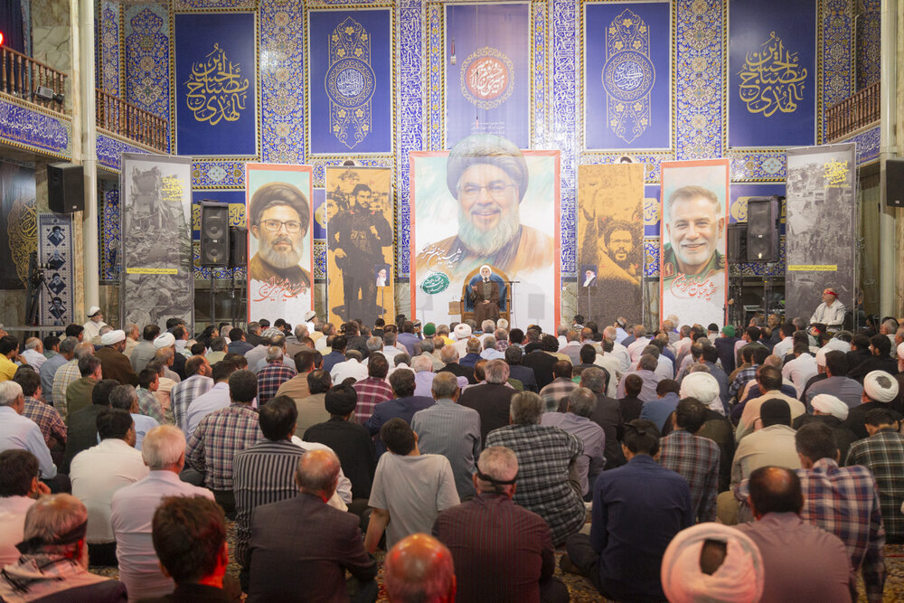 تصاویر/ مراسم اولین سالگرد شهادت سیدحسن نصرالله در یزد