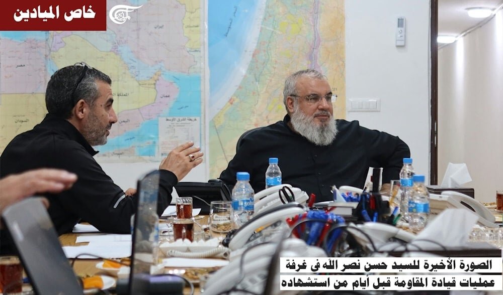 In heart of battle: Al Mayadeen shares last photo of Sayyed Nasrallah