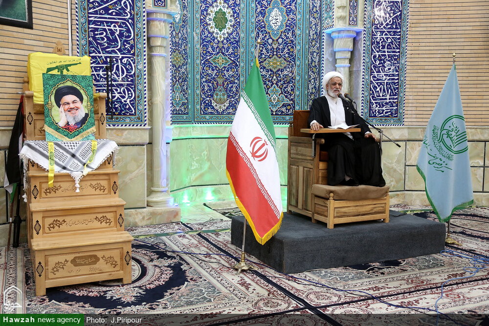 تصاویر/ یادواره اولین سالگرد شهید سیدحسن نصرالله در مرکز فقهی ائمه اطهار(ع)