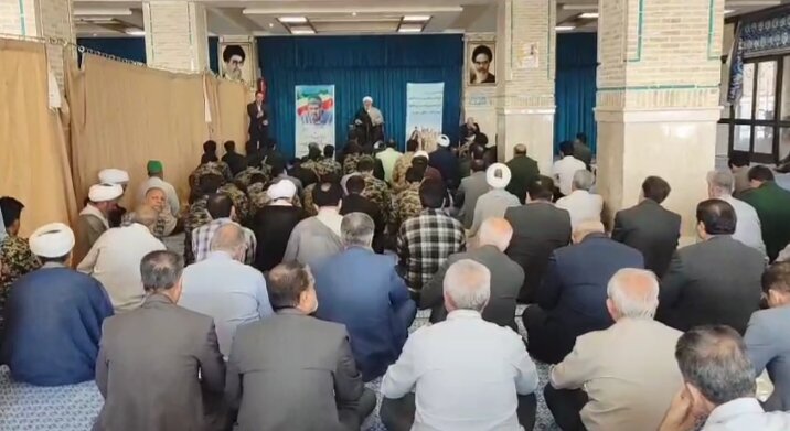 فیلم| آیین یادبود جانباز شهید سیدمحمدحسین امامی در میبد