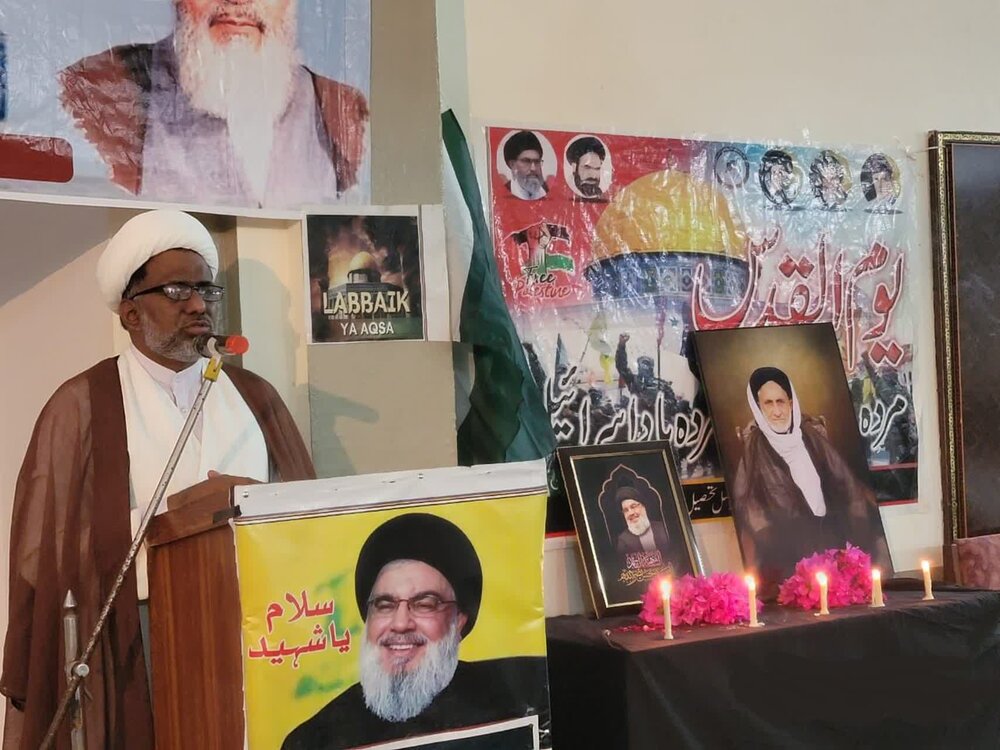 شہید سید حسن نصر اللہ نے پورے عالمِ اسلام پر گہرے احسانات کیے ہیں، علامہ سعید حیدر ہمدانی